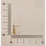 Brinco Infantil Circulo Riscado com Pedra