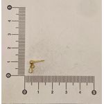 Brinco Infantil Bolinha com Zircônia Pendurada
