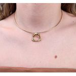 Aro Liso Com Pingente Triangular