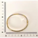 Bracelete Intercalado Dourado E Ródio Branco