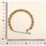 Bracelete Torcido Ródio e Dourado