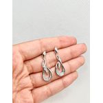 Brinco De Gota Ródio Branco