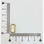 Argola Click Retangular Cravejada M 