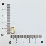 Argola Click Retangular Cravejada P
