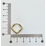 Argola Click Poligonal Cravejada G