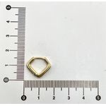 Argola Click Poligonal Cravejada M