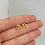 Brinco Estrela Vazado P