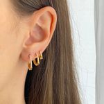 Brinco Argola Cravejada 0,1mm M