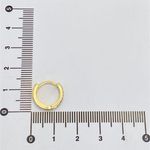 Brinco Argola Cravejada Dupla Fileira M
