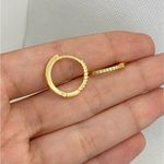 Brinco Argola Cravejada 0,1mm G
