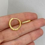 Brinco Argola Cravejada 1,5mm G