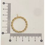Brinco Argola Frontal Ondulada