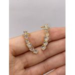 Brinco Ear Cuff com Zircônia