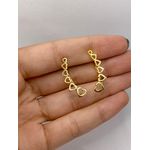 Brinco Ear Cuff Coração Vazado