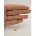 Choker Bolinhas 35+10cm