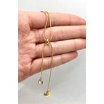 Colar Gravatinha Com Pingente Coração E Zircônia 