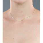 Choker Corações Chapa 34+5cm