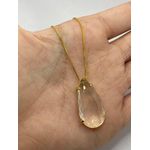 Colar Gota de Zircônia 45cm 
