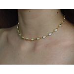 Choker de Madre Pérola Sintética 35cm + Extensor