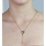 Colar Gravatinha Coração Zircônia 45+5cm