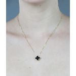 Colar Trevo Preto 45cm