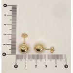 Brinco Bola Lisa 10mm