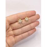 Brinco Estrela Com Zircônia