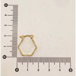 Brinco Argola Hexágono