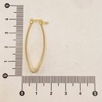 Brinco Argola Oval Comprida