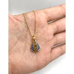 Pingente Nossa Senhora Zircônia Azul