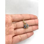 Pingente Nossa Senhora Zircônia Azul