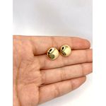 Conjunto Colar e Brinco Redondo Liso