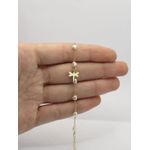 Pulseira Infantil Pérola e Libélula 13+5cm