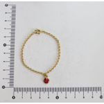 Pulseira Infantil Joaninha 15cm