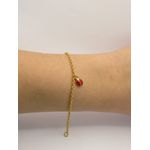 Pulseira Infantil Joaninha 15cm