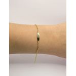 Pulseira Infantil de Plaquinha Oval 14cm