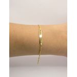 Pulseira Infantil Plaquinha 13cm