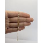 Pulseira Infantil Plaquinha Pérola 14cm
