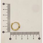 Brinco Argola Coração Zircônia Rosa M