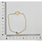 Pulseira Elos De Coração E Medalha Nossa Senhora