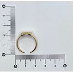 Anel Quadrado Vazado Regulável