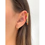 Piercing Fake Com Pingentes Coloridos