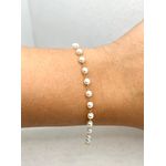 Pulseira Infantil Pérolas Maior 14cm