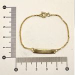 Pulseira Infantil Elos Pequenos Com Plaquinha