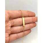 Pulseira Infantil Plaquinha 15cm
