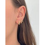 Trio De Argola Quadrada