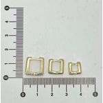 Trio De Argola Quadrada