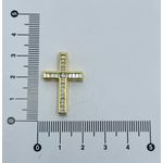 Pingente Cruz Zircônia 2,8cm