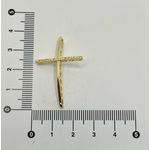 Pingente Cruz com Zircônia 3,5cm