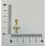 Pingente Cruz com Zircônia 2,2cm